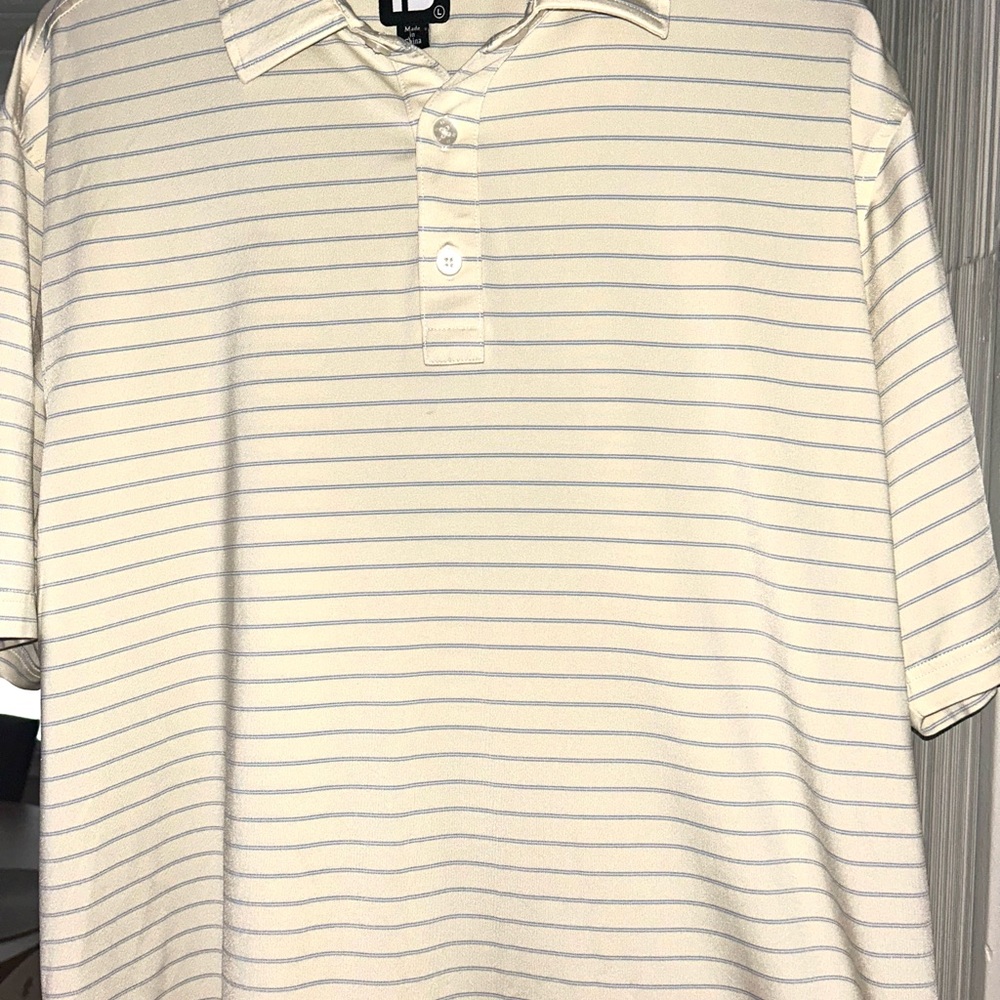 FootJoy light yellow golf performance shirt